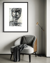 Load image into Gallery viewer, Ioannis Kadras, Mixed Media ( Charcoal), Drawing, 50 x 70 cm excluded Passepartout Size .
