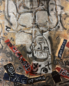 Ioannis Kadras, Mixed Media on Plywood, 240 x 360 cm, 2022