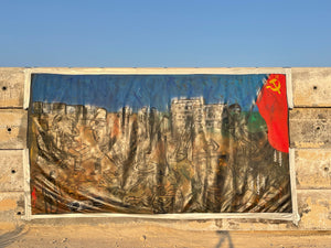 Ioannis Kadras, Mixed Media on Canvas, 220x 380 cm, 2023