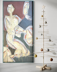 Ioannis Kadras, Mixed Media on Plywood, 240 x 120 cm, 2021