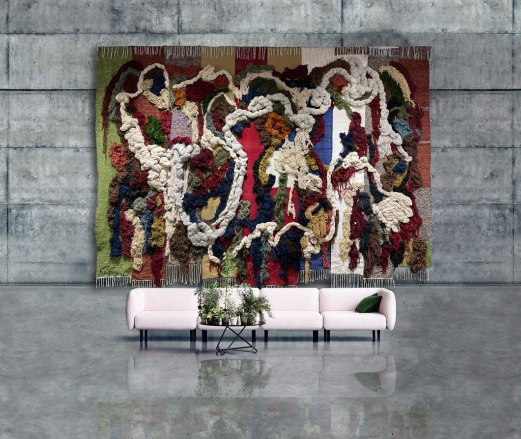 Ioannis Kadras, Art Installation Tapestry , 560 x 400 cm, 2021