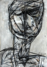 Load image into Gallery viewer, Ioannis Kadras, Mixed Media ( Charcoal), Drawing, 50 x 70 cm excluded Passepartout Size .
