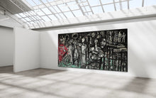 Load image into Gallery viewer, Ioannis Kadras, Mixed Media on Plywood, 480 x 240 cm, 2024
