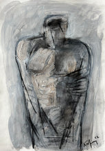 Load image into Gallery viewer, Ioannis Kadras, Mixed Media ( Charcoal), Drawing, 50 x 70 cm excluded Passepartout Size .
