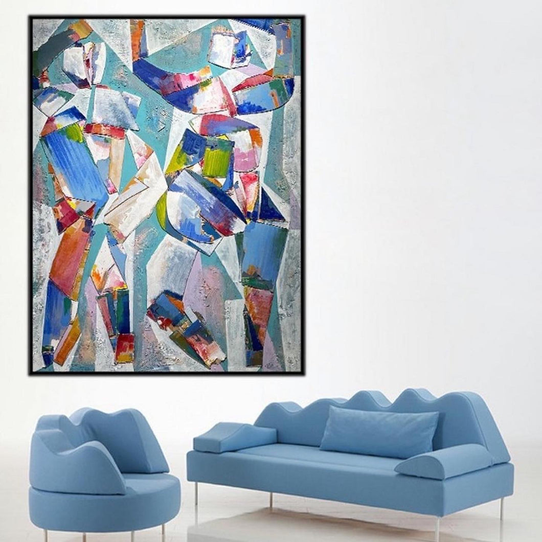 Ioannis Kadras, Mixed Media on Plywood, 240 x 180 cm, 2021