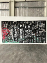 Load image into Gallery viewer, Ioannis Kadras, Mixed Media on Plywood, 480 x 240 cm, 2024
