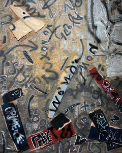 Ioannis Kadras, Mixed Media on Plywood, 240 x 360 cm, 2022