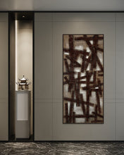 Load image into Gallery viewer, Ioannis Kadras, Mixed Media on Burlap, 200 x 90 cm, 2024
