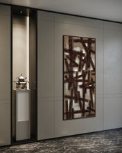 Load image into Gallery viewer, Ioannis Kadras, Mixed Media on Burlap, 200 x 90 cm, 2024
